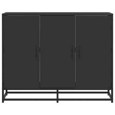 vidaXL Συρταριέρα Μαύρη 94x35x76cm από Επεξεργασμένο Ξύλο 1 τεμ.