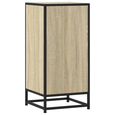 vidaXL Συρταριέρα Sonoma Δρυς 35,5x35x76cm Επεξ. Ξύλο + Μέταλλο 1 τεμ.