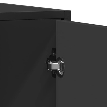 vidaXL Μπουφές Μαύρος 92x35x76cm από Επεξεργασμένο Ξύλο 1 τεμ.
