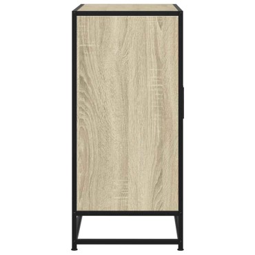 vidaXL Sideboard Sonoma Oak 68x35x76cm Κατασκευασμένο ξύλο και μέταλλο 1 τεμ.