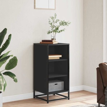 vidaXL Ραφιέρα Καφέ Δρυς 35,5x35x76cm Επεξ. Ξύλο + Μέταλλο 1 τεμ.