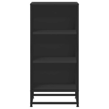 vidaXL Ραφιέρα Καφέ Δρυς 35,5x35x76cm Επεξ. Ξύλο + Μέταλλο 1 τεμ.