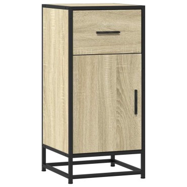 vidaXL Συρταριέρα Sonoma Δρυς 35,5x35x76cm Επεξ. Ξύλο + Μέταλλο 1 τεμ.