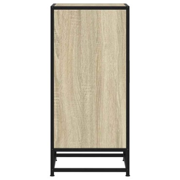 vidaXL Συρταριέρα Sonoma Δρυς 35,5x35x76cm Επεξ. Ξύλο + Μέταλλο 1 τεμ.