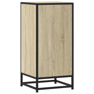 vidaXL Συρταριέρα Sonoma Δρυς 35,5x35x76cm Επεξ. Ξύλο + Μέταλλο 1 τεμ.