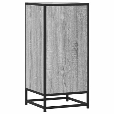 vidaXL Ραφιέρα Γκρι Sonoma 35,5x35x76cm Επεξ. Ξύλο + Μέταλλο 1 τεμ.