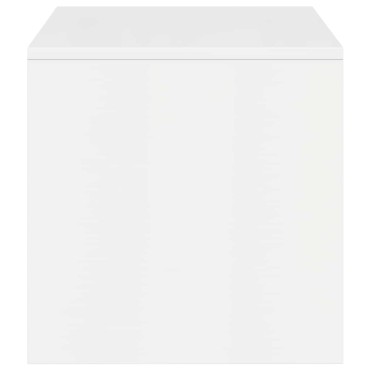vidaXL Έπιπλο Τηλεόρασης Γυαλιστερό Λευκό 100x40x40cm Μοριοσανίδα