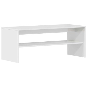 vidaXL Έπιπλο Τηλεόρασης Γυαλιστερό Λευκό 100x40x40cm Μοριοσανίδα