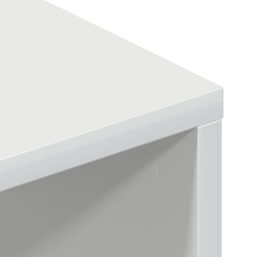 vidaXL Έπιπλο Τηλεόρασης Γυαλιστερό Λευκό 100x40x40cm Μοριοσανίδα
