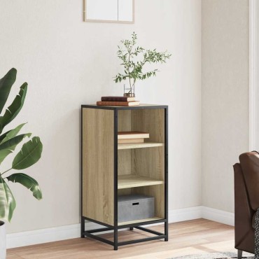 vidaXL Συρταριέρα Sonoma Δρυς 35,5x35x76cm Επεξ. Ξύλο + Μέταλλο 1 τεμ.