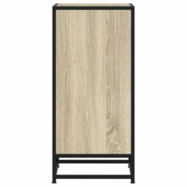 vidaXL Συρταριέρα Sonoma Δρυς 35,5x35x76cm Επεξ. Ξύλο + Μέταλλο 1 τεμ.