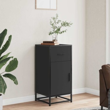 vidaXL Ραφιέρα Καφέ Δρυς 35,5x35x76cm Επεξ. Ξύλο + Μέταλλο 1 τεμ.