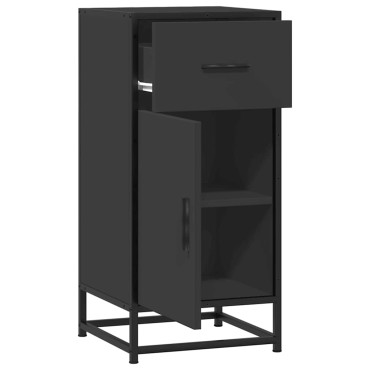 vidaXL Ραφιέρα Καφέ Δρυς 35,5x35x76cm Επεξ. Ξύλο + Μέταλλο 1 τεμ.