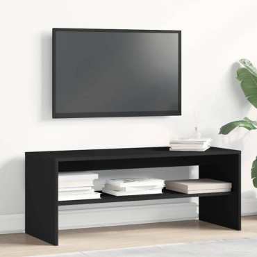 vidaXL Έπιπλο Τηλεόρασης Μαύρο 100x40x40cm από Μοριοσανίδα