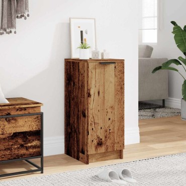 vidaXL Παπουτσοθήκη Όψη Παλαιού Ξύλου 29,5x35x70cm Επεξ. Ξύλο 1 τεμ.