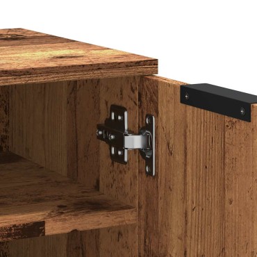 vidaXL Παπουτσοθήκη Όψη Παλαιού Ξύλου 29,5x35x70cm Επεξ. Ξύλο 1 τεμ.