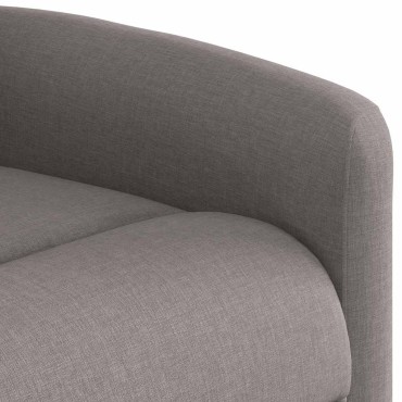 vidaXL Πολυθρόνα Ανακλινόμενη με Ανύψωση Χρώμα Taupe Υφασμάτινη 1 τεμ.