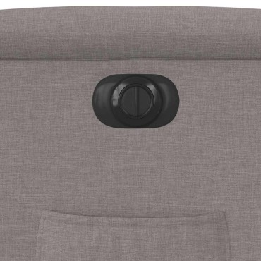 vidaXL Πολυθρόνα Ηλεκτρική Ανακλ.Taupe Υφασμάτινη