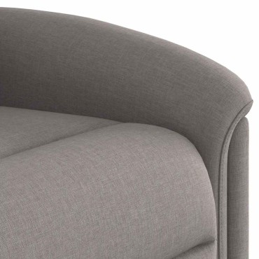 vidaXL Πολυθρόνα Ανακλινόμενη με Ανύψωση Χρώμα Taupe Υφασμάτινη 1 τεμ.