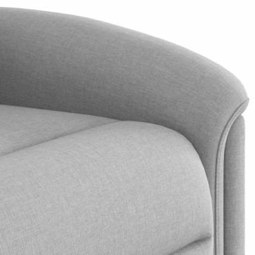 vidaXL Μόνιμη πολυθρόνα μασάζ καρέκλα ανάκλισης σύννεφο γκρι ύφασμα