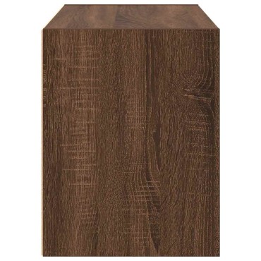 vidaXL Ντουλάπι με 2 συρτάρια Καφέ Δρυς 60x31x40cm από Επεξ. Ξύλο 1 τεμ.
