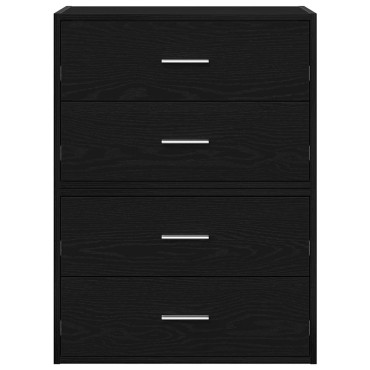 vidaXL Ντουλάπια με 2 συρτάρια 2 τεμ. Μαύρη δρυς 60x31x40cm