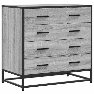 vidaXL Συρταριέρα Γκρι sonoma 70x41x70cm από Επεξεργασμένο Ξύλο 1 τεμ.