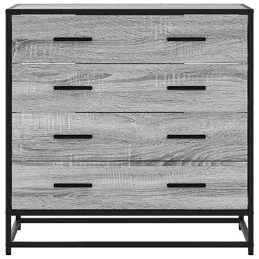 vidaXL Συρταριέρα Γκρι sonoma 70x41x70cm από Επεξεργασμένο Ξύλο 1 τεμ.
