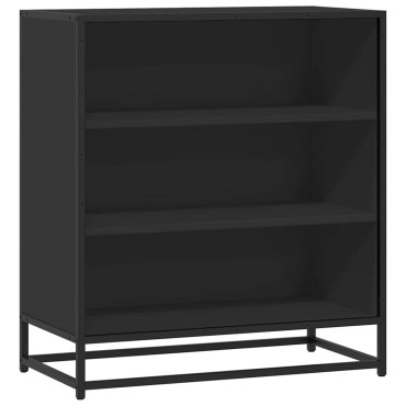vidaXL Ραφιέρα Καφέ Δρυς 68x35x76cm Επεξ. Ξύλο + Μέταλλο 1 τεμ.