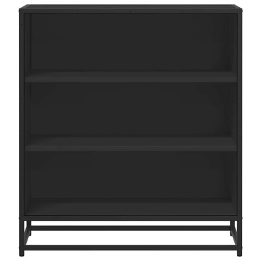 vidaXL Ραφιέρα Καφέ Δρυς 68x35x76cm Επεξ. Ξύλο + Μέταλλο 1 τεμ.