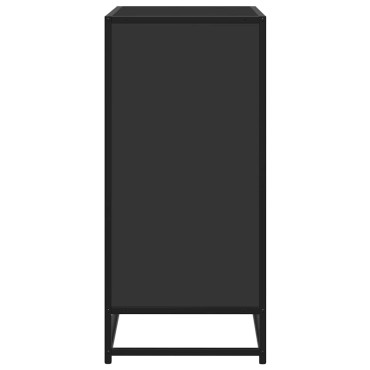 vidaXL Ραφιέρα Καφέ Δρυς 68x35x76cm Επεξ. Ξύλο + Μέταλλο 1 τεμ.