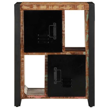 vidaXL Σκευοθήκη Πολύχρωμο 55x35x70cm Ξύλο μασίφ αναγεννημένο 1 τεμ.