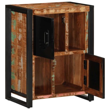 vidaXL Σκευοθήκη Πολύχρωμο 55x35x70cm Ξύλο μασίφ αναγεννημένο 1 τεμ.