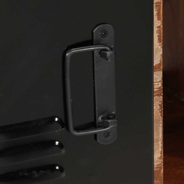 vidaXL Σκευοθήκη Πολύχρωμο 55x35x70cm Ξύλο μασίφ αναγεννημένο 1 τεμ.