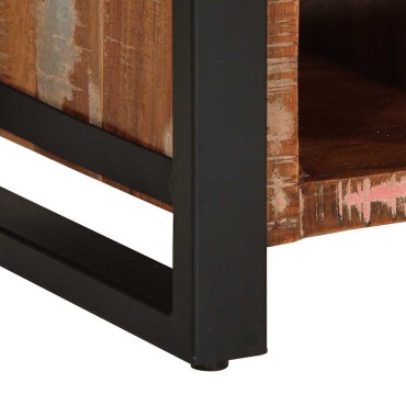 vidaXL Σκευοθήκη Πολύχρωμο 55x35x70cm Ξύλο μασίφ αναγεννημένο 1 τεμ.