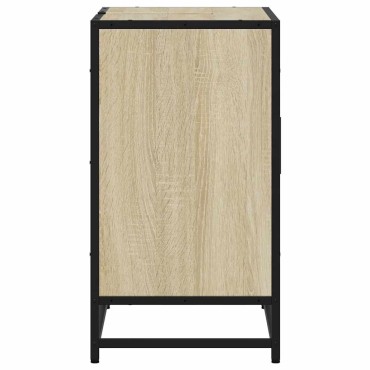 vidaXL Ντουλάπι Νιπτήρα Μπάνιου Sonoma Δρυς 65x33x60cm Επεξ. Ξύλο 1 τεμ.