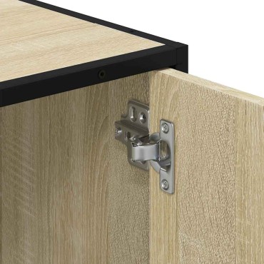 vidaXL Ντουλάπι Νιπτήρα Μπάνιου Sonoma Δρυς 65x33x60cm Επεξ. Ξύλο 1 τεμ.