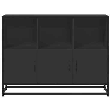 vidaXL Μπουφές Μαύρος 100x35x76cm από Επεξεργασμένο Ξύλο 1 τεμ.