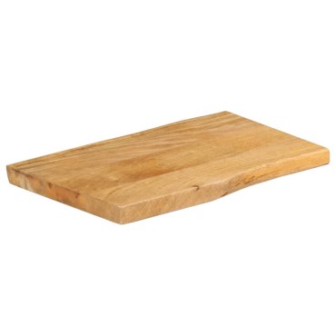 vidaXL Επιφάνεια Τραπεζιού 60x40x2,5cm Live Edge Μασίφ Ξύλο Μάνγκο 1 τεμ.
