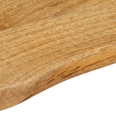 vidaXL Επιφάνεια Τραπεζιού 60x40x2,5cm Live Edge Μασίφ Ξύλο Μάνγκο 1 τεμ.