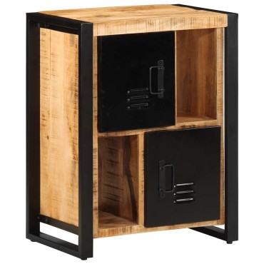 vidaXL Μπουφές 55x35x70cm από Μασίφ Ακατέργαστο Ξύλο Μάνγκο 1 τεμ.