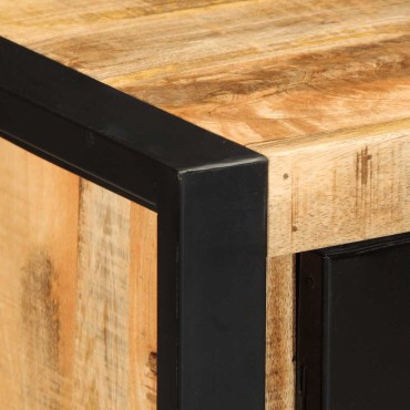 vidaXL Μπουφές 55x35x70cm από Μασίφ Ακατέργαστο Ξύλο Μάνγκο 1 τεμ.