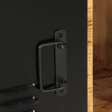 vidaXL Μπουφές 55x35x70cm από Μασίφ Ακατέργαστο Ξύλο Μάνγκο 1 τεμ.