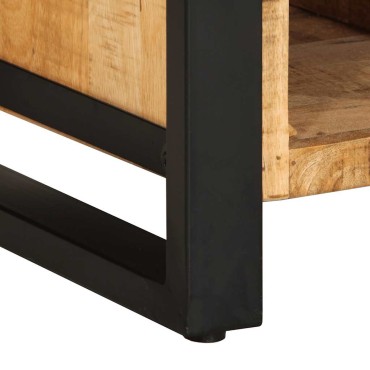 vidaXL Μπουφές 55x35x70cm από Μασίφ Ακατέργαστο Ξύλο Μάνγκο 1 τεμ.