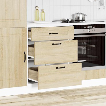 vidaXL ντουλάπι βάσης κουζίνας Kalmar Sonoma δρυς Επεξεργασμένο Ξύλο 60x46x81,5cm