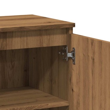 vidaXL Μπουφές Τεχνίτης Δρυς 60x35x70cm από Επεξεργασμένο Ξύλο 1 τεμ.