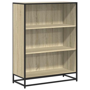 vidaXL Βιβλιοθήκη Χρώμα Sonoma Δρυς 80,5x35x107,5cm Μοριοσανίδα 1 τεμ.