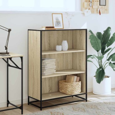 vidaXL Βιβλιοθήκη Χρώμα Sonoma Δρυς 80,5x35x107,5cm Μοριοσανίδα 1 τεμ.