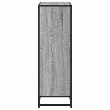 vidaXL Βιβλιοθήκη Γκρι sonoma 80,5x35x107,5cm Επεξεργασμένο Ξύλο 1 τεμ.