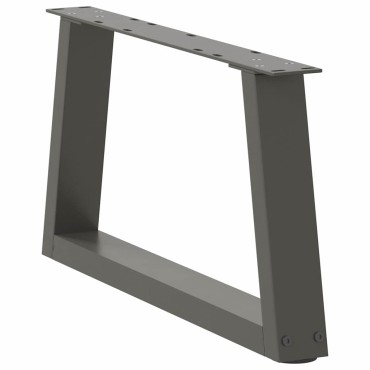 vidaXL Πόδια τραπεζαρίας σχήματος V 2 τεμ. Ανθρακί 60x(30-31,3)cm